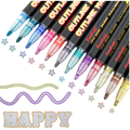 12pcs Double Line Outline Markers