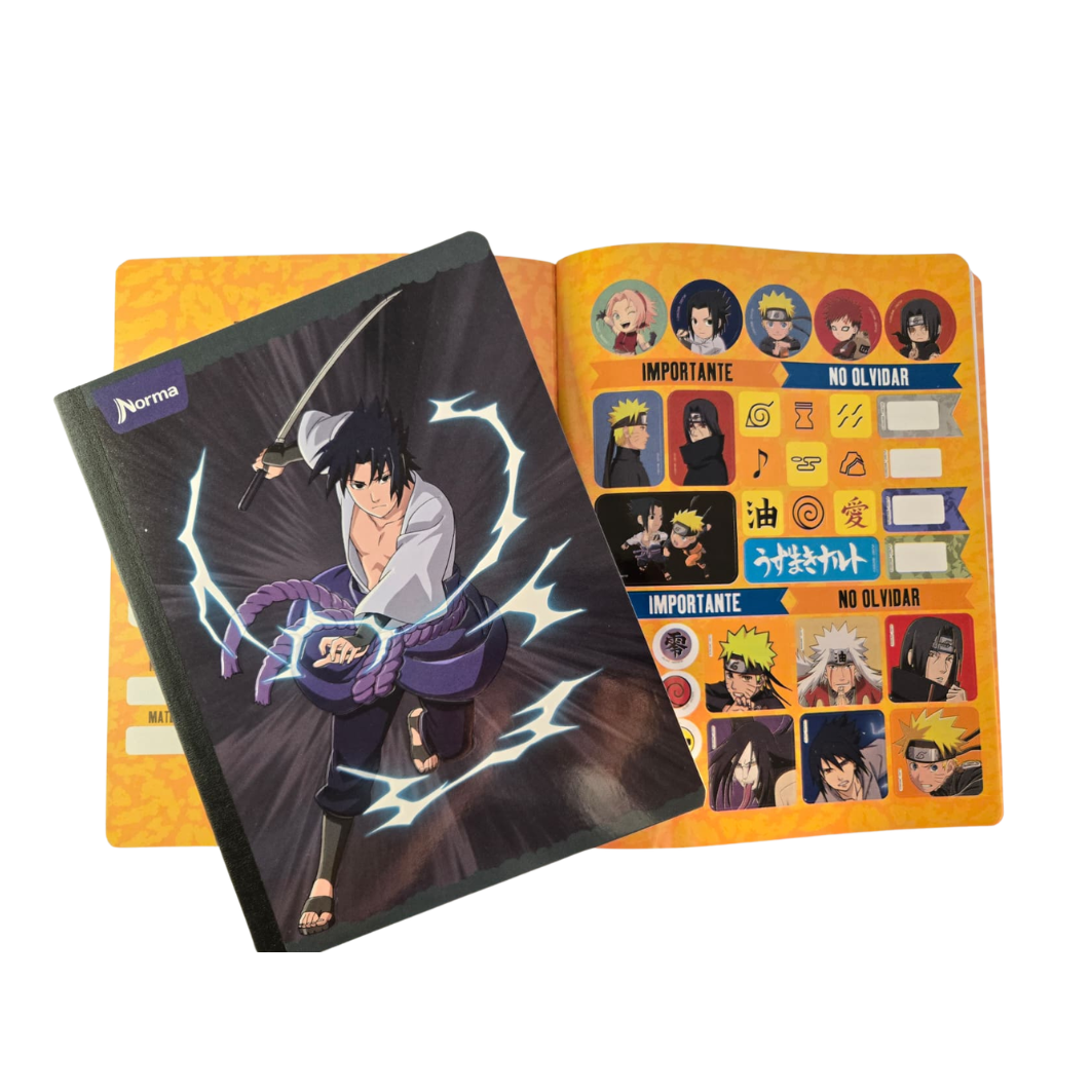 Composition Notebook for Boys with Stickers. NORMA - Naruto-Edition