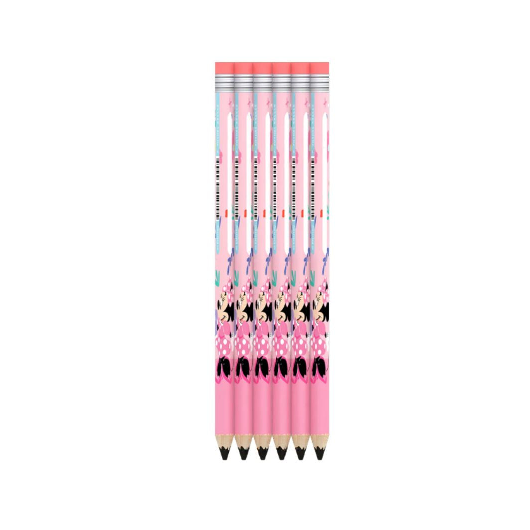 Primavera Kids Character HB Triangular Pencils with Sharpener – 6 Pack