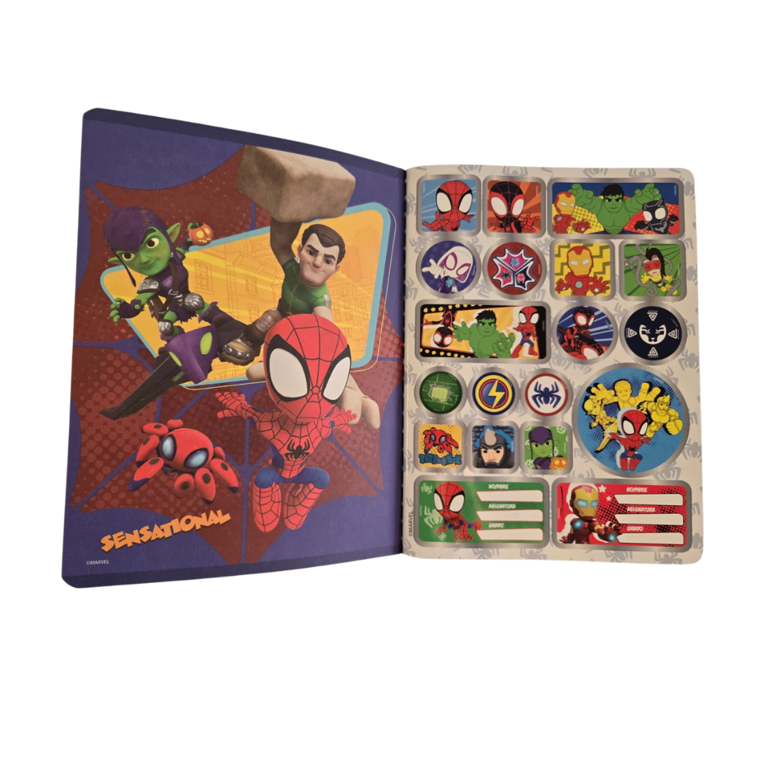 Composition Notebook for Boys with Stickers. Primavera - Superhero