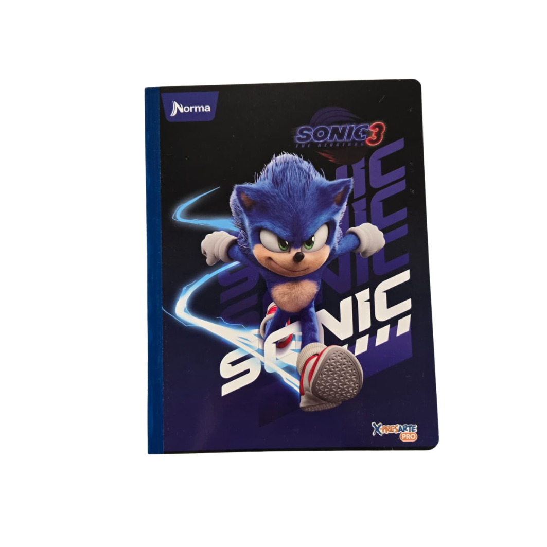 Composition Notebook for Boys with Stickers. NORMA - Sonic-Edition