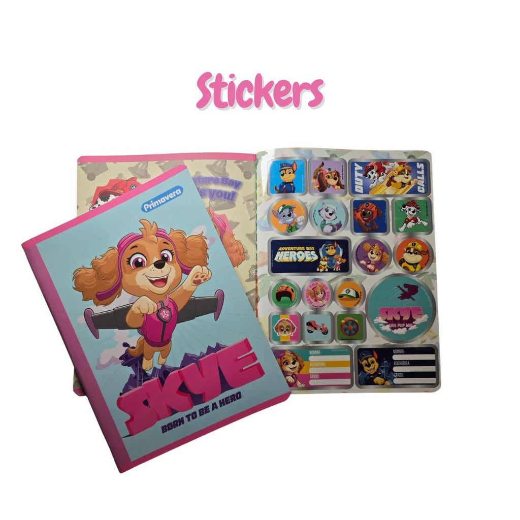 Primavera Paw Patrol Girls Notebook – With Stickers