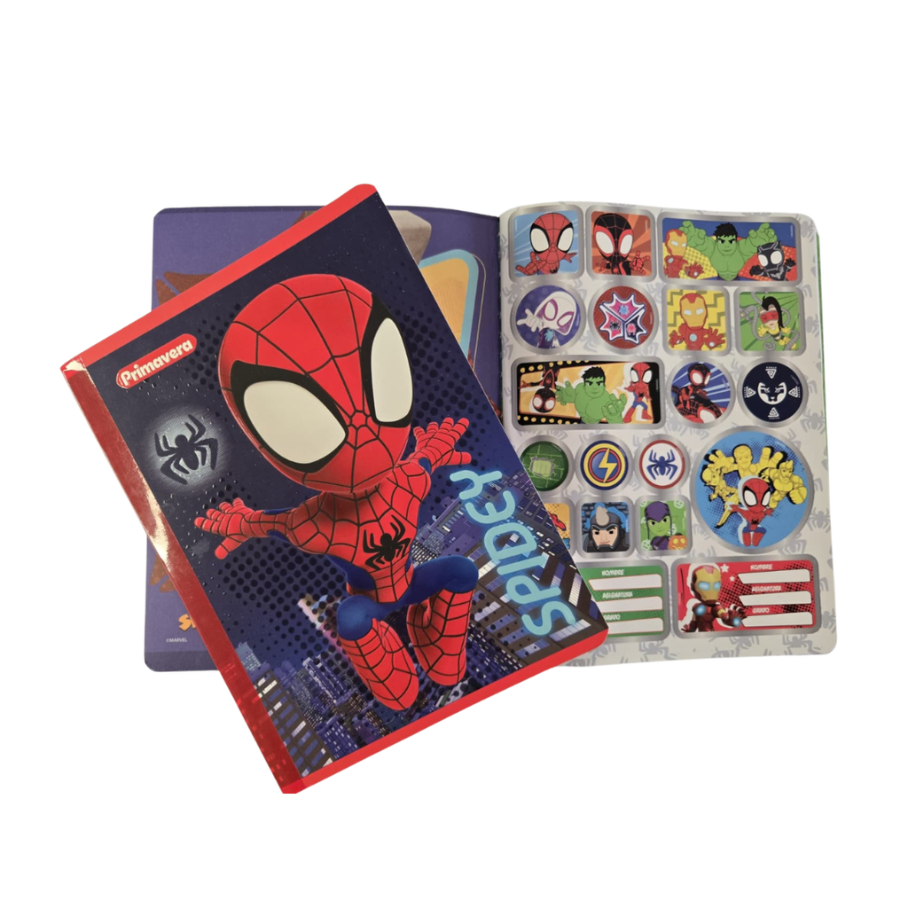 Composition Notebook for Boys with Stickers. Primavera - Superhero