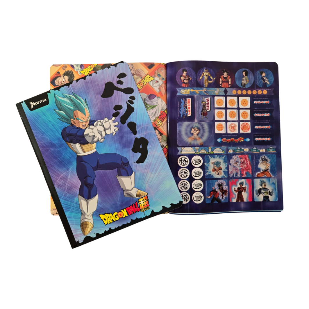 Composition Notebook for Boys with Stickers. NORMA - DragonBall-Edition