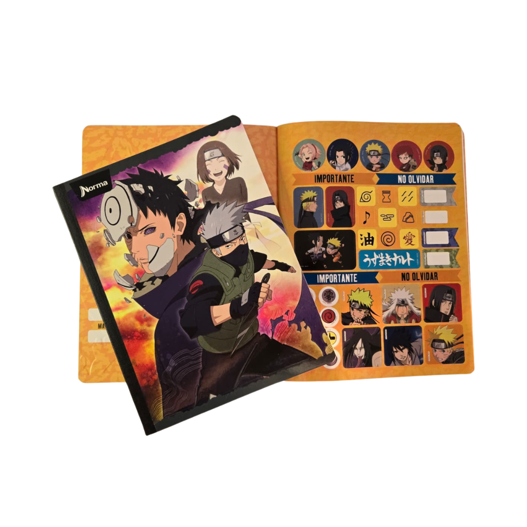 Composition Notebook for Boys with Stickers. NORMA - Naruto-Edition