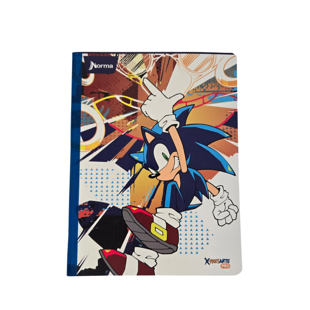 Composition Notebook for Boys with Stickers. NORMA - Sonic-Edition