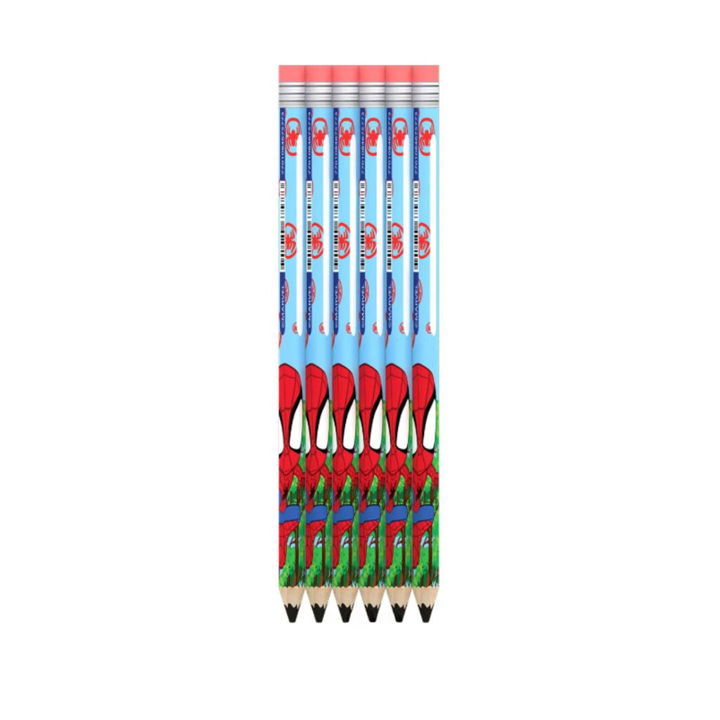 Primavera Kids Character HB Triangular Pencils with Sharpener – 6 Pack