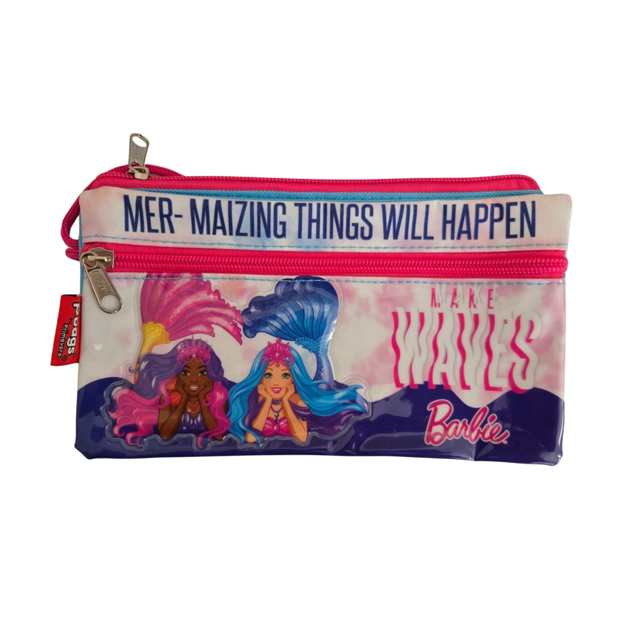Premium Triple-Zip Pencil Case – Multi-Compartment School Organizer | Assorted Designs
