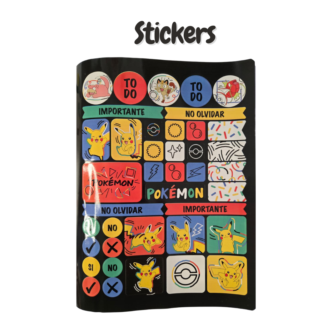 Composition Notebook  with Stickers. NORMA - Pokemon-Edition