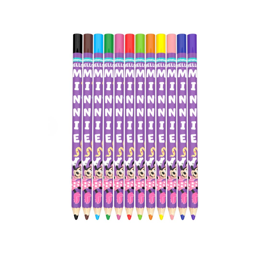 Premium Colored Pencil Set for Girls – Metal Tin (12-Piece) – Primavera Brand – Disney & Sanrio