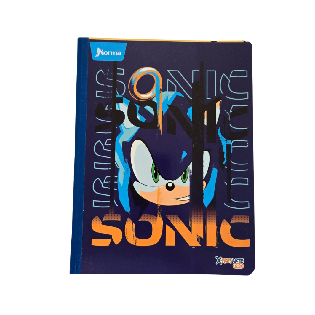 Composition Notebook for Boys with Stickers. NORMA - Sonic-Edition