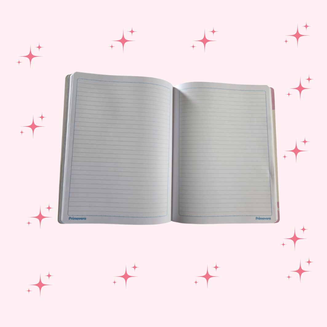 Primavera Flower Power Notebook – Pastel Floral Design Journal for Girls