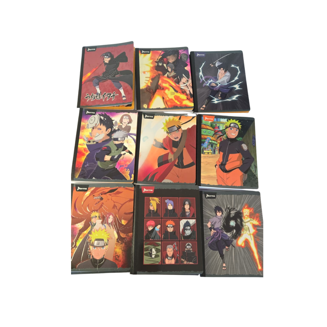 Composition Notebook for Boys with Stickers. NORMA - Naruto-Edition