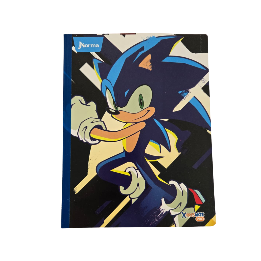 Composition Notebook for Boys with Stickers. NORMA - Sonic-Edition