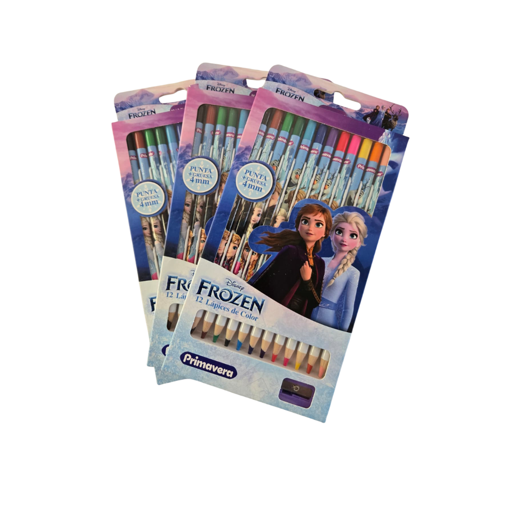 Premium Colored Pencils for Girls  (Pack of 12) - Primavera - Frozen
