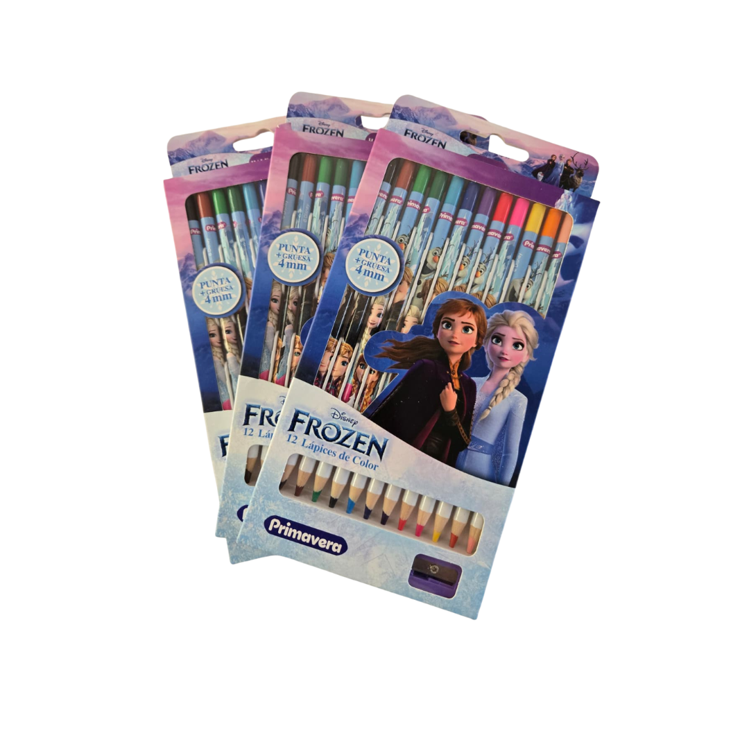 Premium Colored Pencils for Girls  (Pack of 12) - Primavera - Frozen