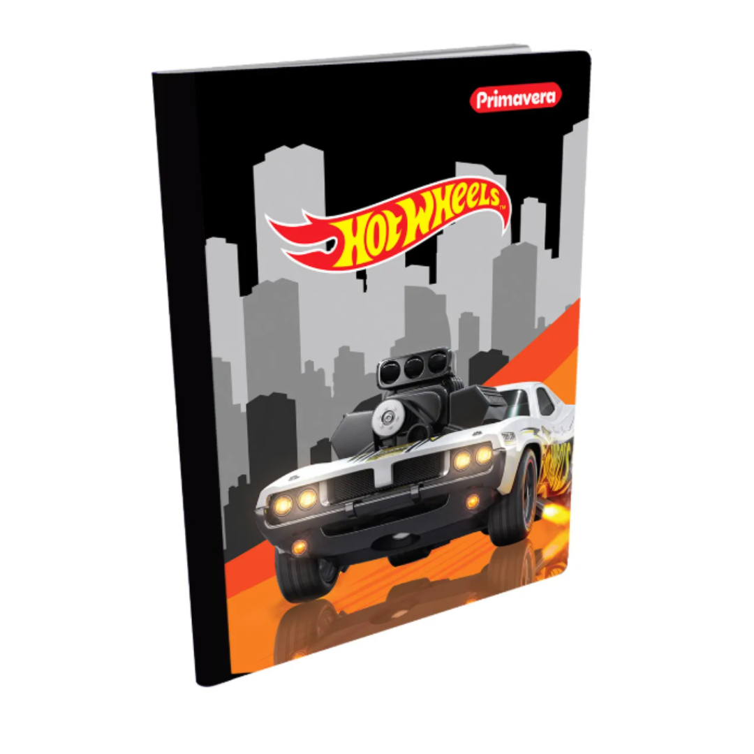 Composition Notebook for Boys with Stickers. Primavera - Hot Wheels