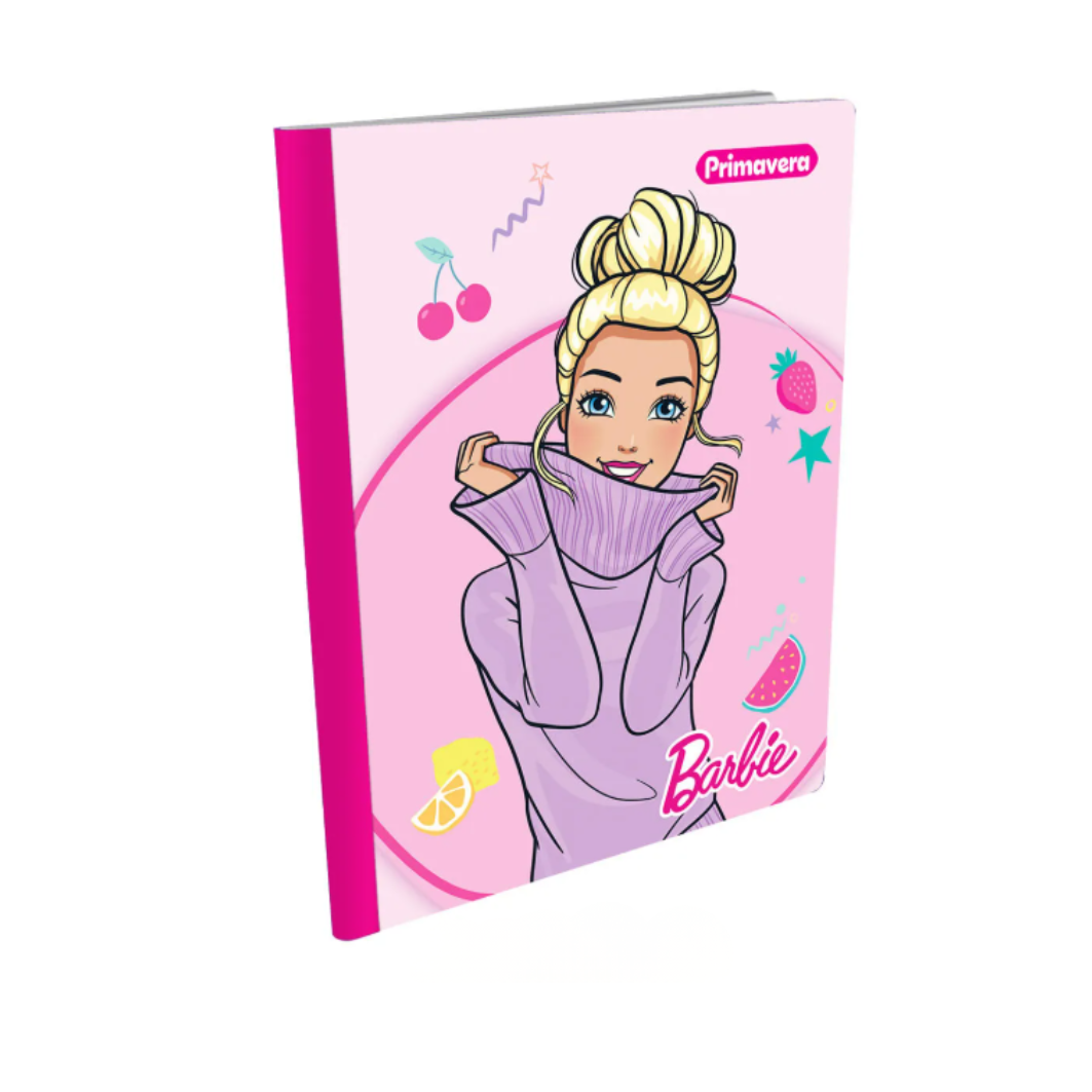Composition Notebook for Girls with Stickers. Primavera Barbie Style