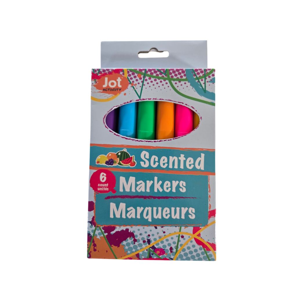 Washable Markers – 6 Pack Bold Colors - Jot Activity