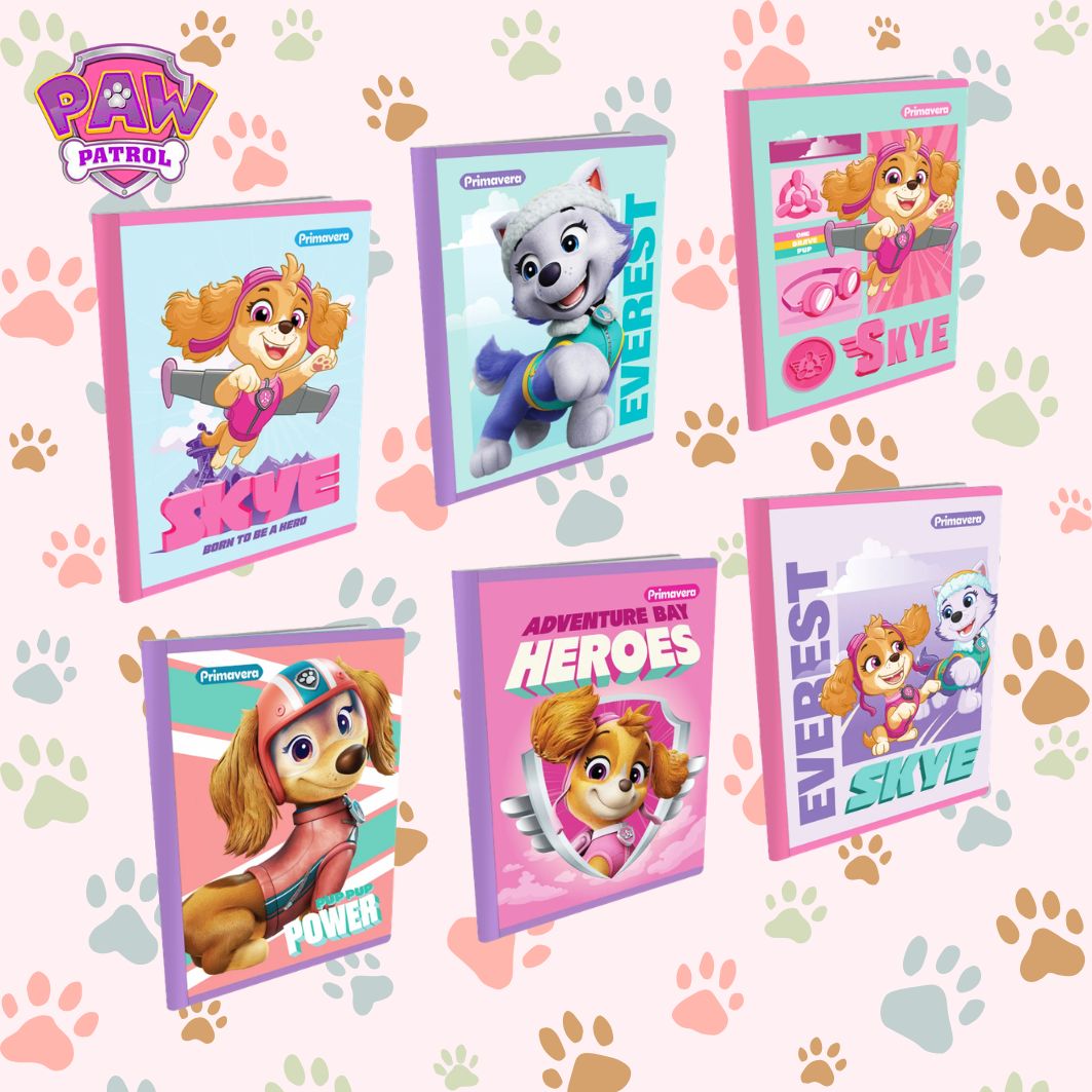 Primavera Paw Patrol Girls Notebook – With Stickers