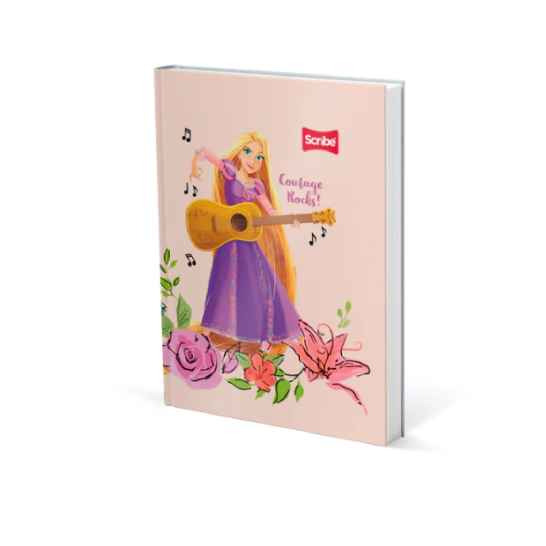 Hardcover Notebook for Girls with Stickers. Scribe - Princess Design