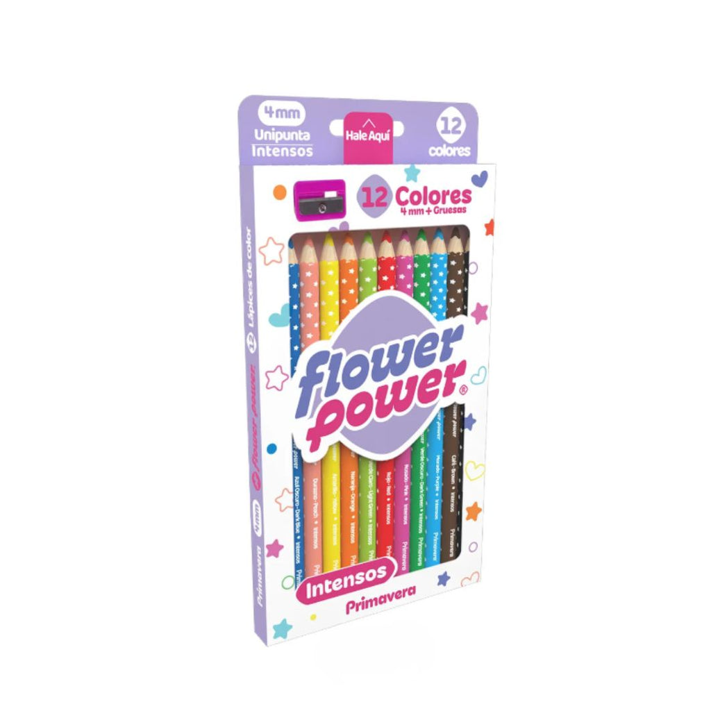 Primavera Flower Power "Intensos" Colored Pencils – Set of 12