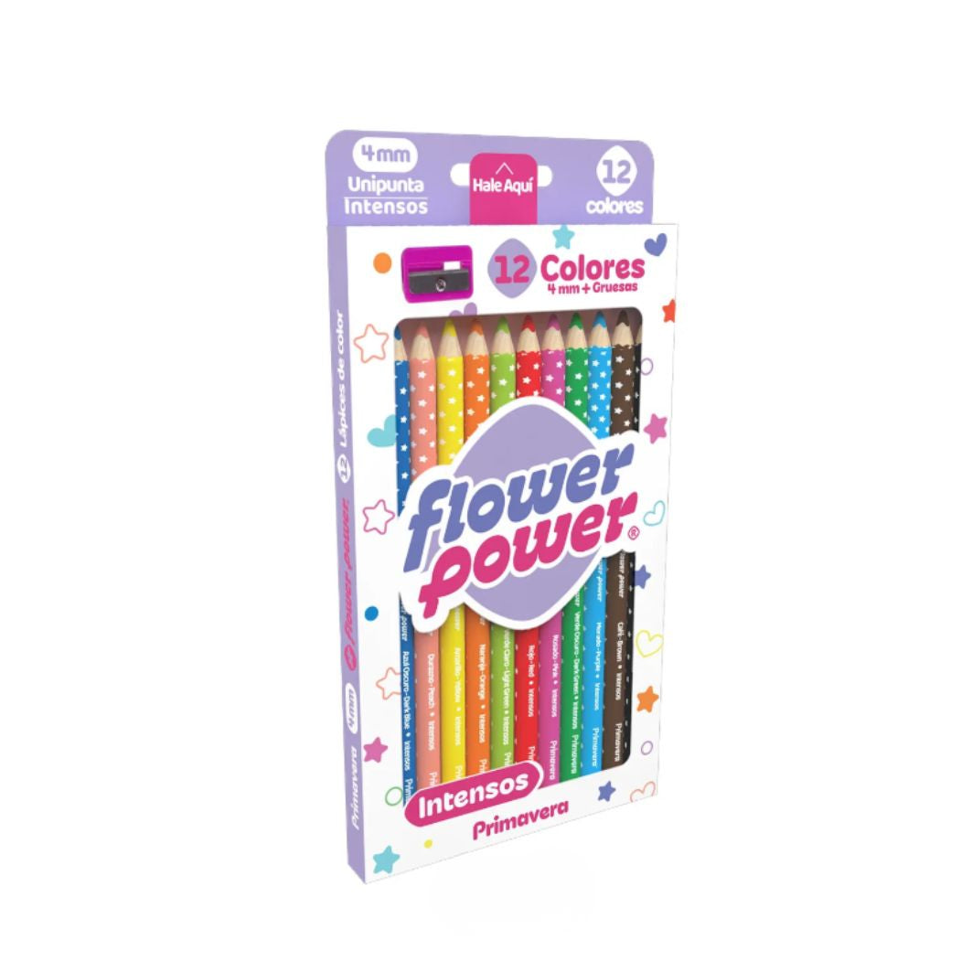 Primavera Flower Power "Intensos" Colored Pencils – Set of 12