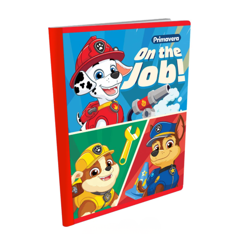 Composition Notebook for Boys with Stickers. Primavera - Paw Patrol