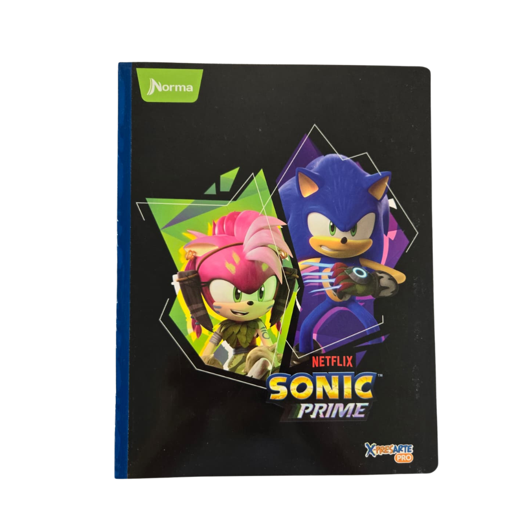Composition Notebook for Boys with Stickers. NORMA - Sonic-Edition