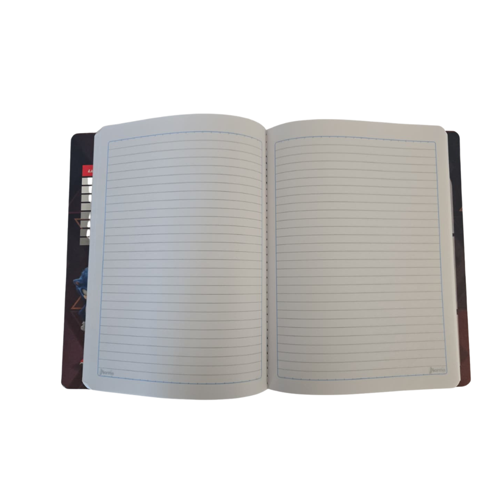 Composition Notebook for Boys with Stickers. NORMA - Sonic-Edition