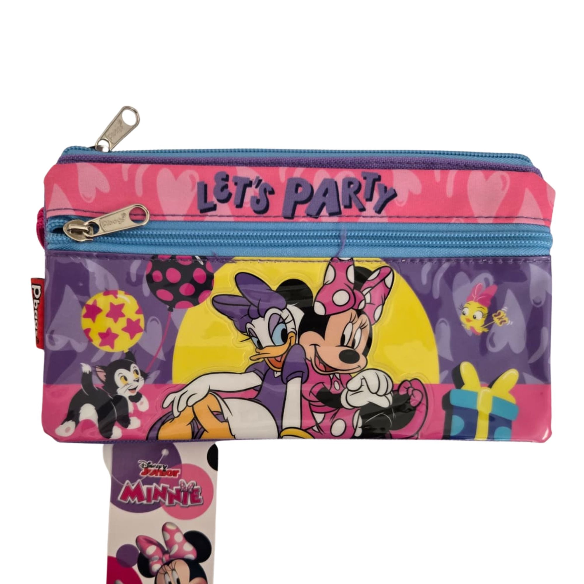 Premium Triple-Zip Pencil Case – Multi-Compartment School Organizer | Assorted Designs