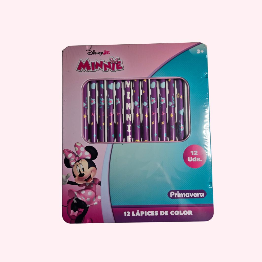 Premium Colored Pencil Set for Girls – Metal Tin (12-Piece) – Primavera Brand – Disney & Sanrio