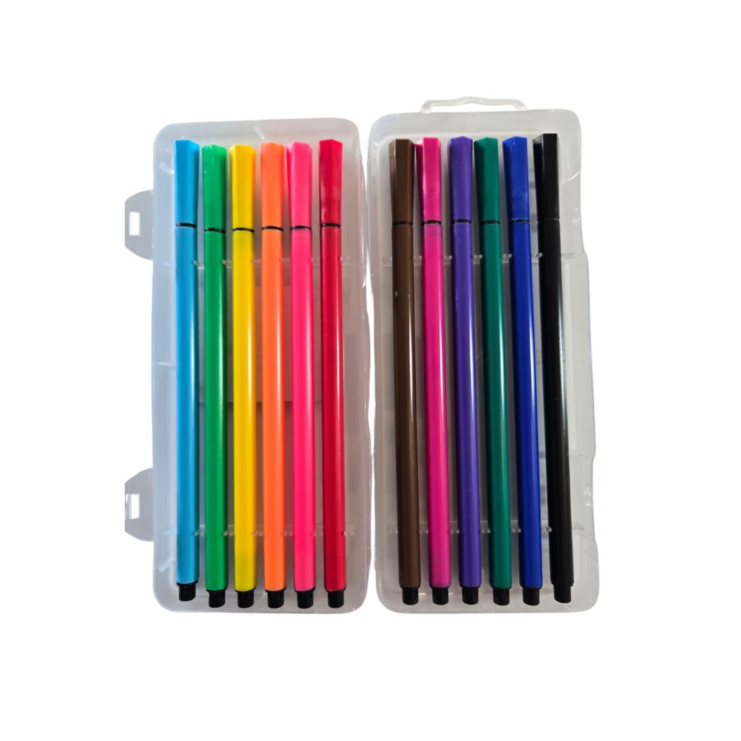 Andina Fineliner Pens – 12 Pack Ultra-Fine Tip Markers