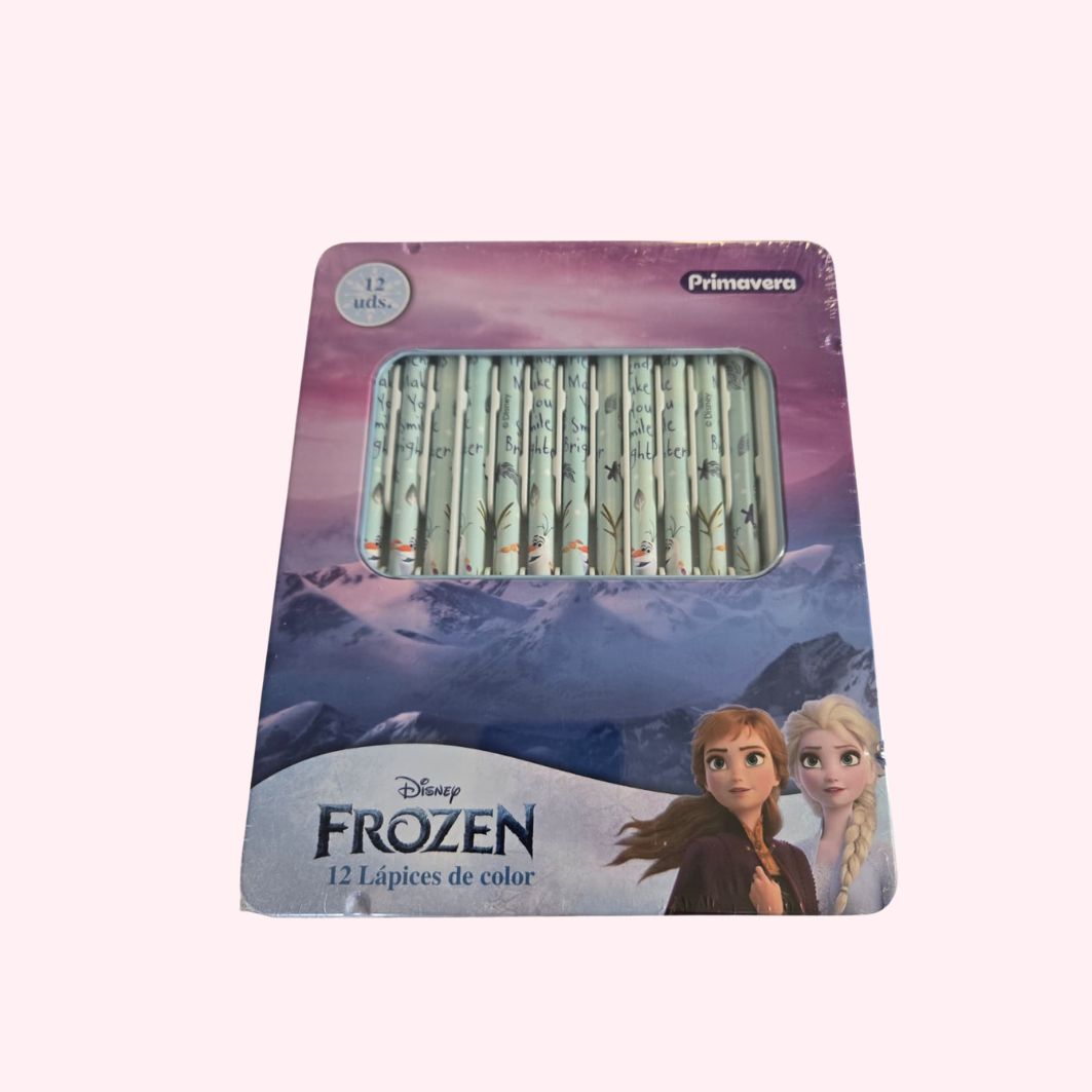 Premium Colored Pencil Set for Girls – Metal Tin (12-Piece) – Primavera Brand – Disney & Sanrio