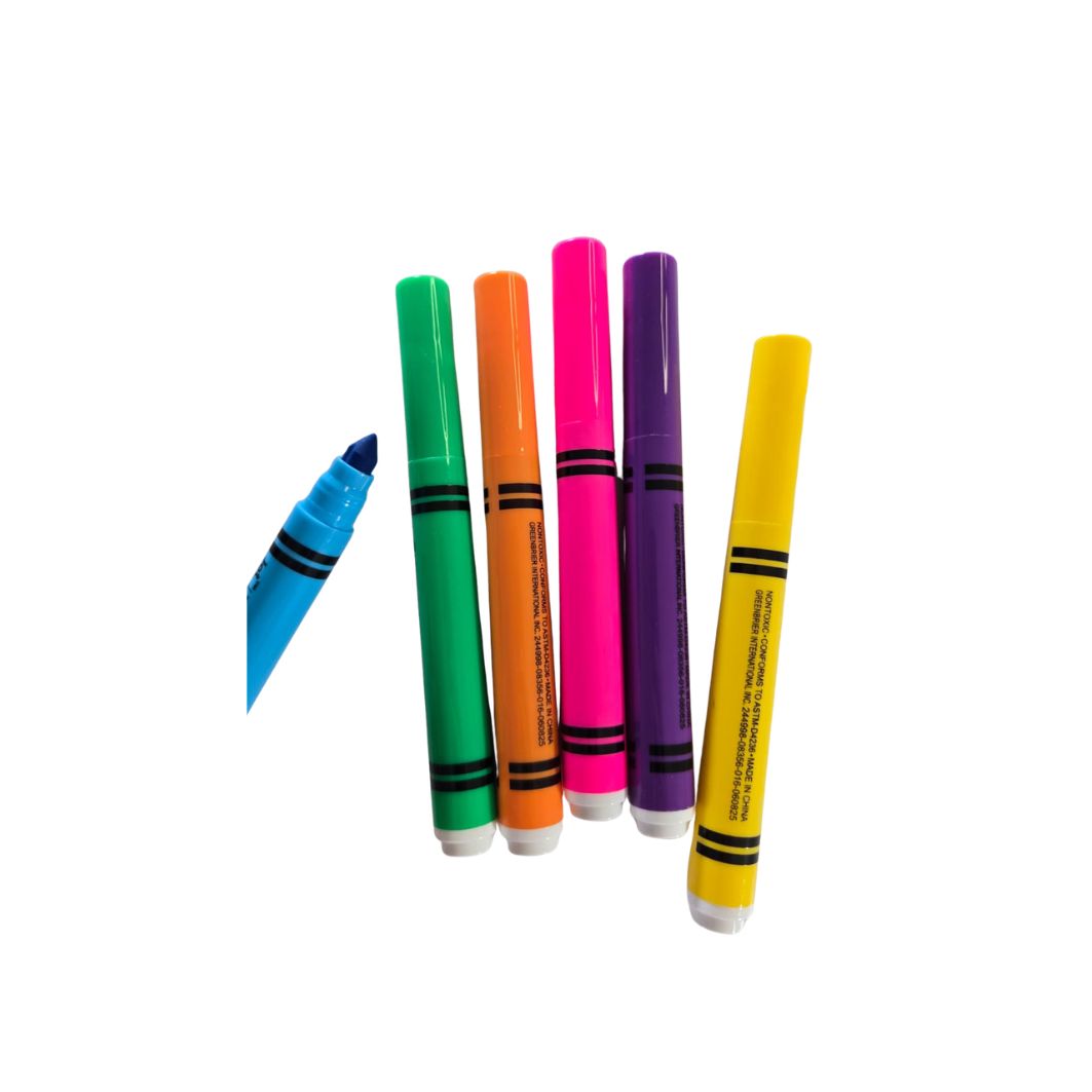 Washable Markers – 6 Pack Bold Colors - Jot Activity
