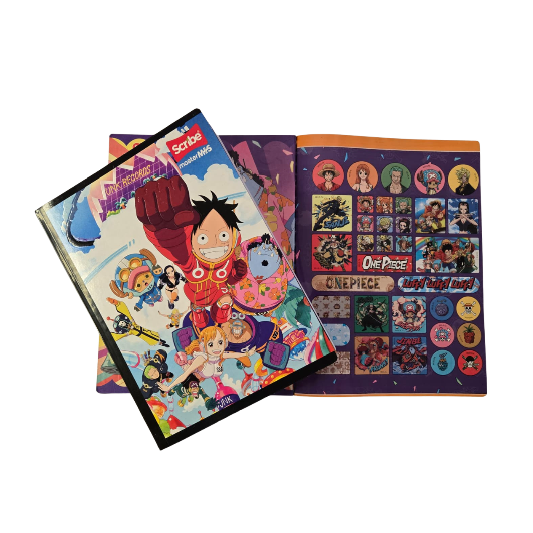 Composition Notebook with Stickers. Scribe - OnePiece-Edition