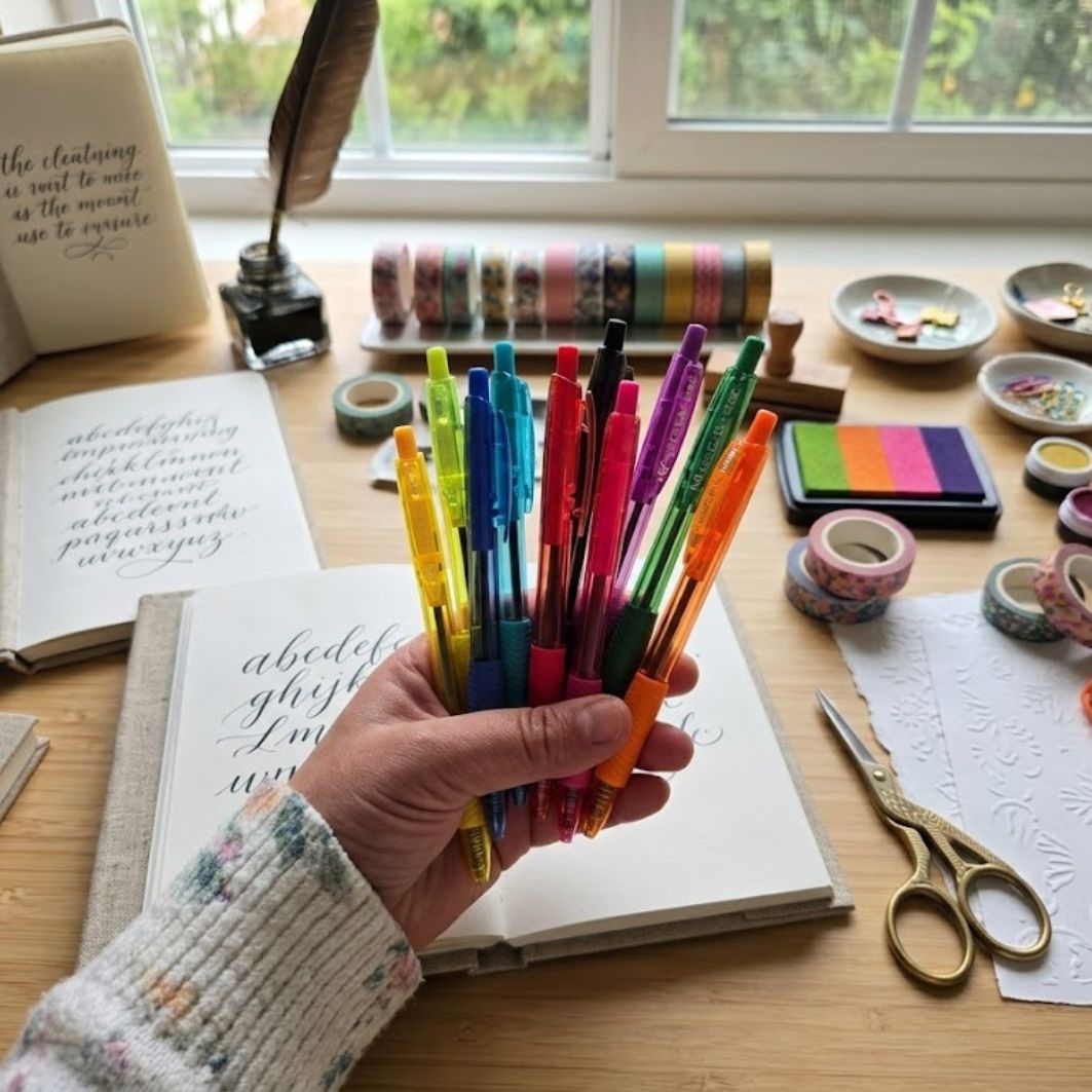 Rainbow Ballpoint Pen Set – 10 Pack of Colorful Everyday Pens