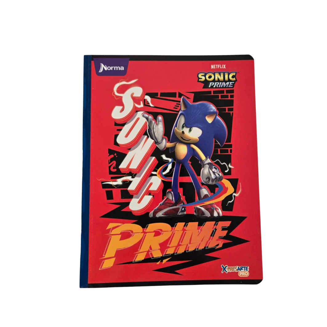 Composition Notebook for Boys with Stickers. NORMA - Sonic-Edition