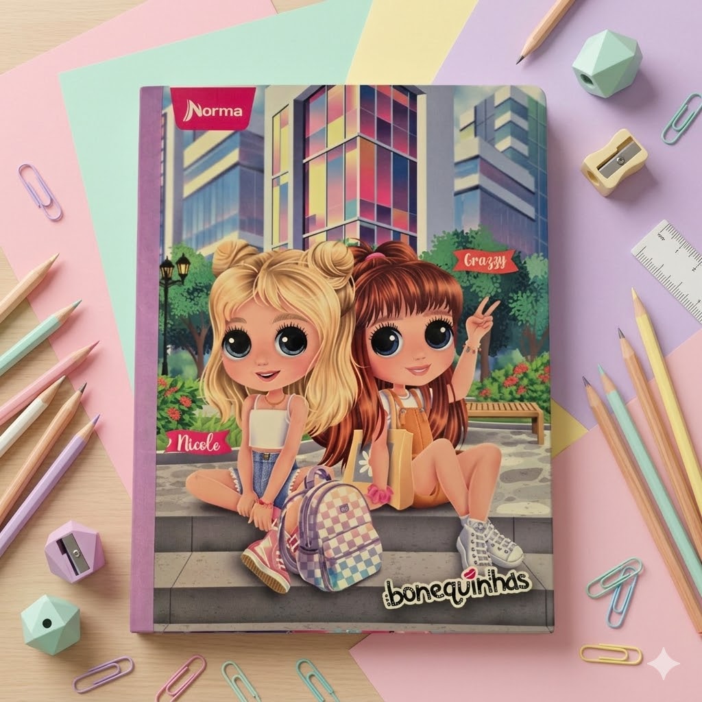 Composition Notebook for Girls – Norma Bonequinhas