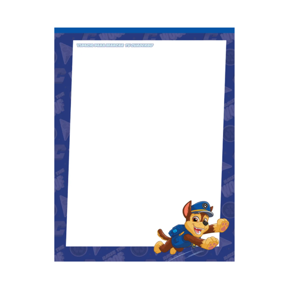 Composition Notebook for Boys with Stickers. Primavera - Paw Patrol