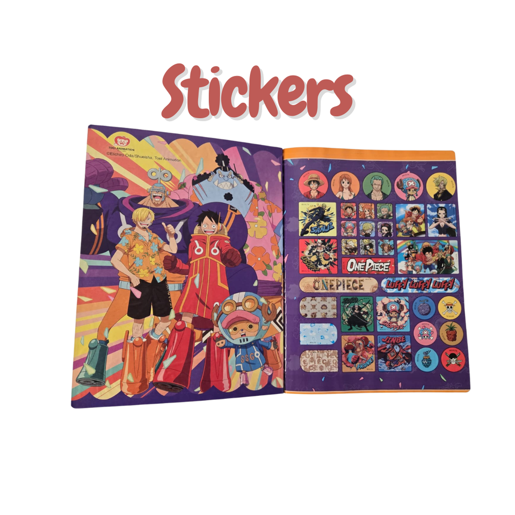 Composition Notebook with Stickers. Scribe - OnePiece-Edition