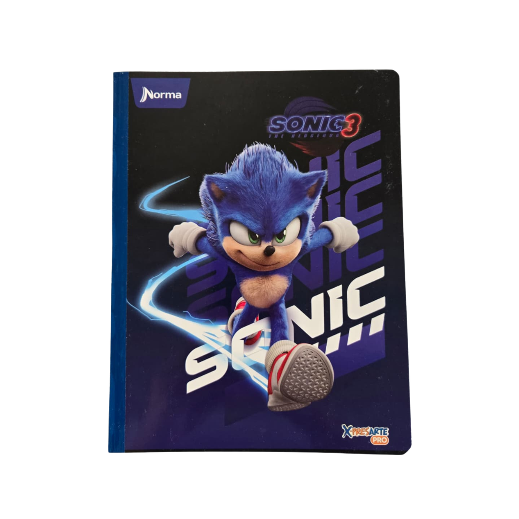 Composition Notebook for Boys with Stickers. NORMA - Sonic-Edition