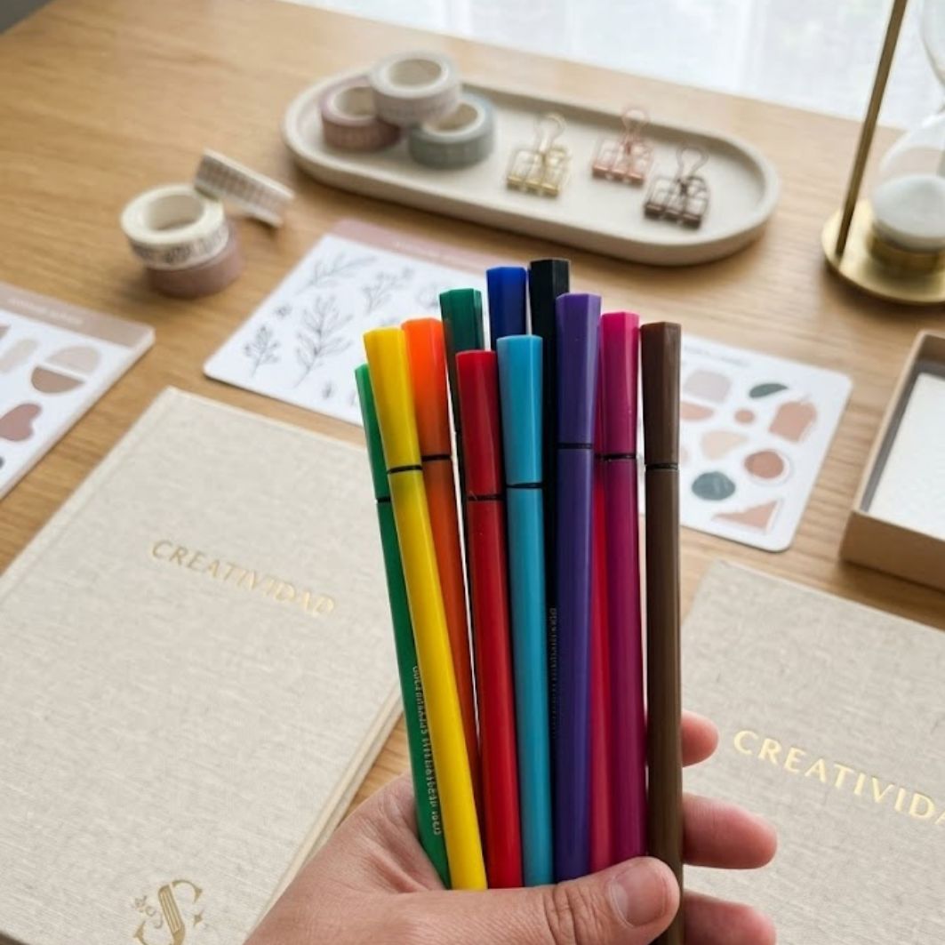 Andina Fineliner Pens – 12 Pack Ultra-Fine Tip Markers