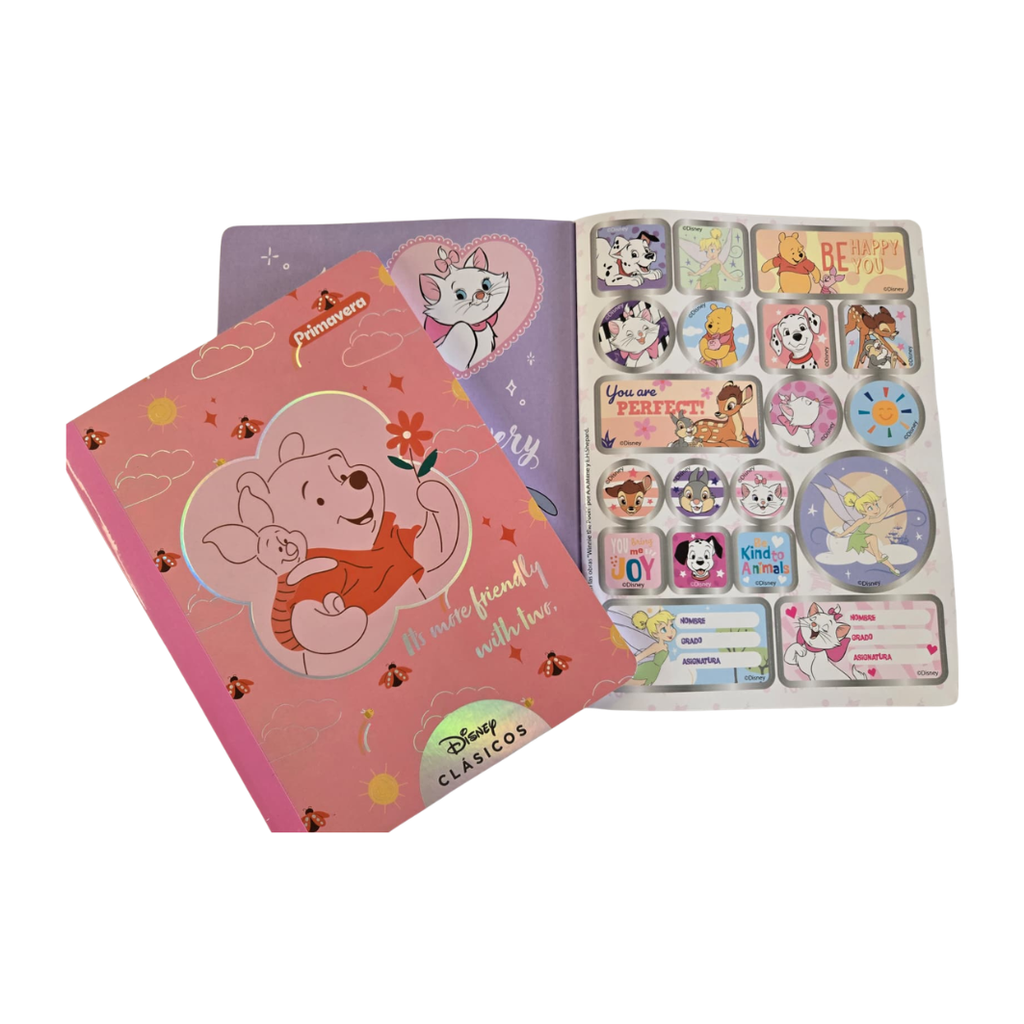 Composition Notebook for Girls with Characters. Primavera.