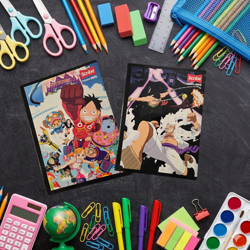 Composition Notebook with Stickers. Scribe - OnePiece-Edition