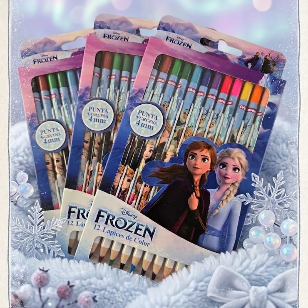 Premium Colored Pencils for Girls  (Pack of 12) - Primavera - Frozen