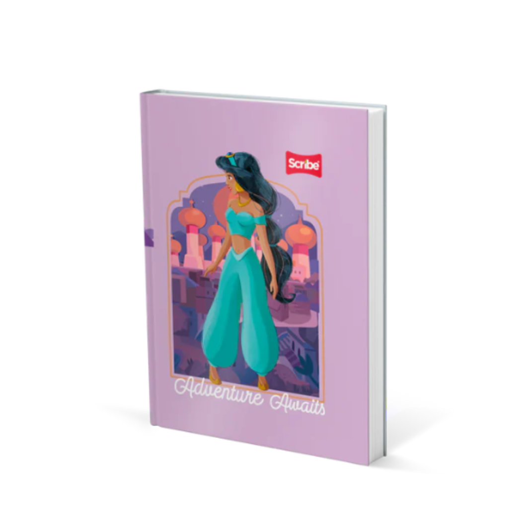 Hardcover Notebook for Girls with Stickers. Scribe - Princess Design