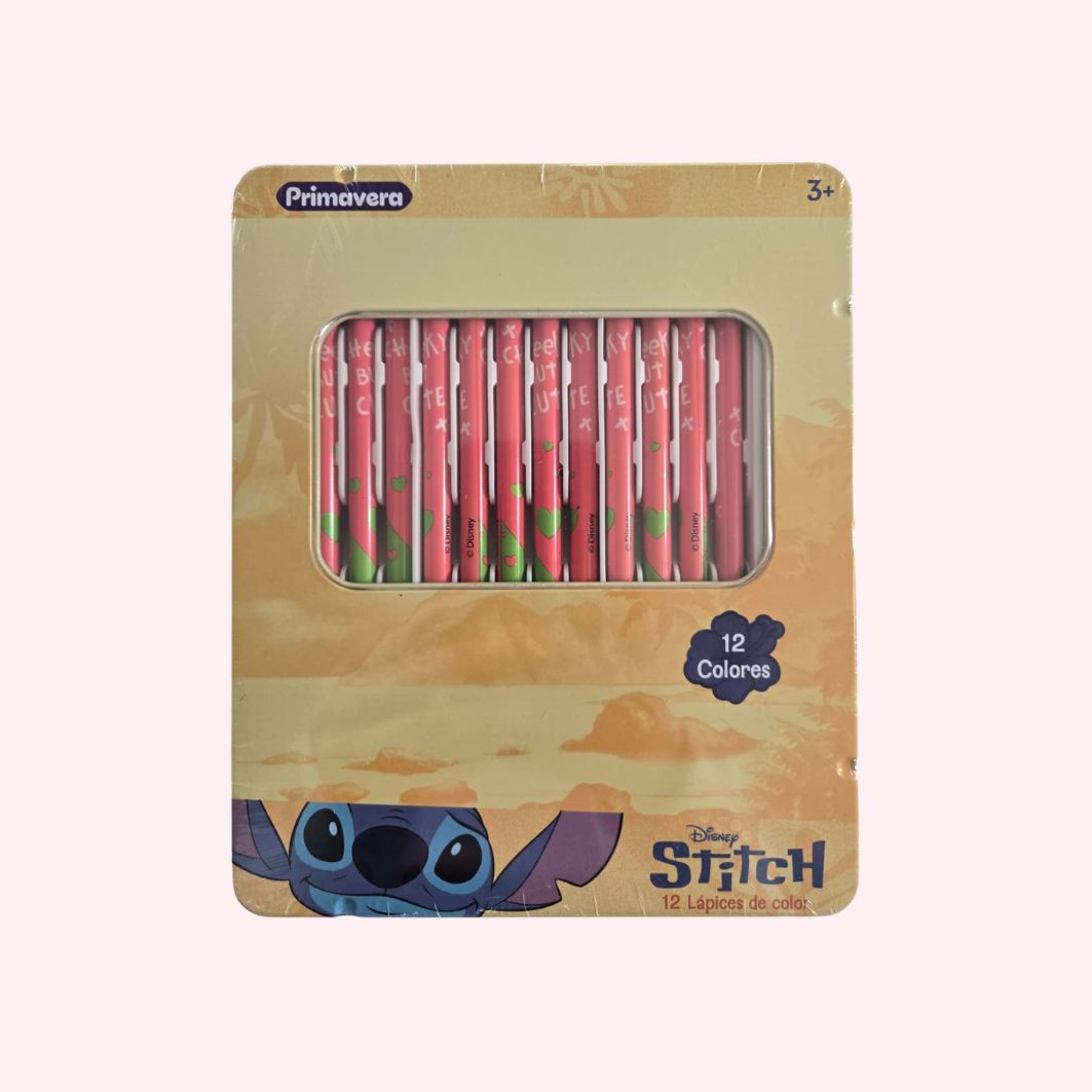 Premium Colored Pencil Set for Girls – Metal Tin (12-Piece) – Primavera Brand – Disney & Sanrio
