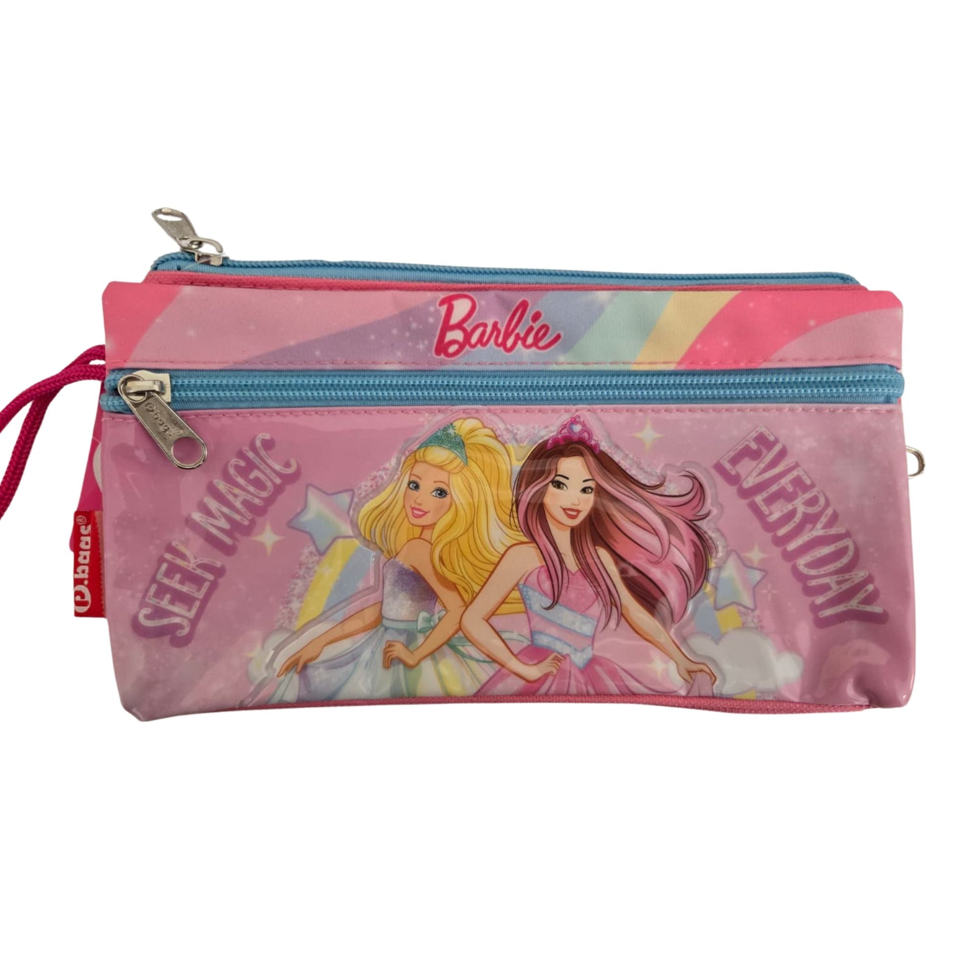 Premium Triple-Zip Pencil Case – Multi-Compartment School Organizer | Assorted Designs