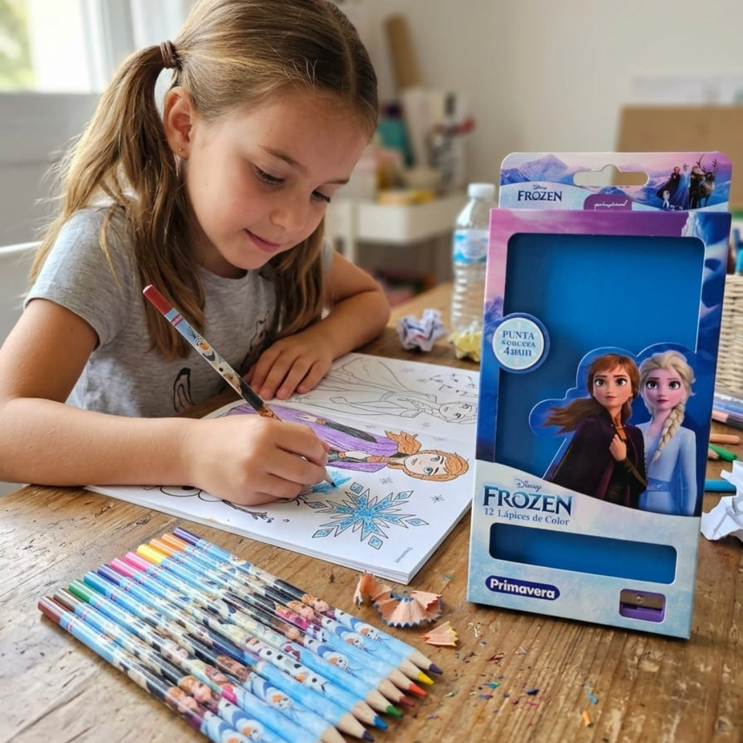 Premium Colored Pencils for Girls  (Pack of 12) - Primavera - Frozen